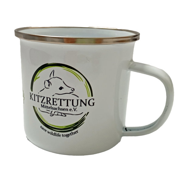 Tasse Pott mit Kitzrettungslogo