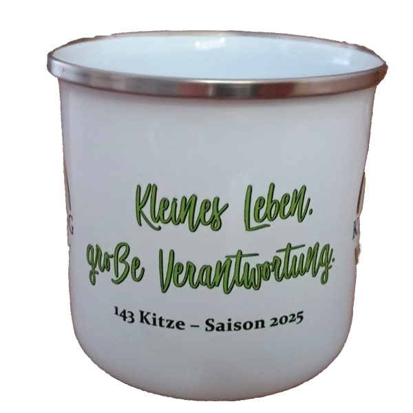 Tasse Pott mit Aufschrift Kleines Leben große Verantwortung